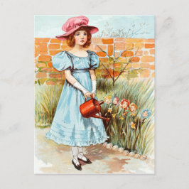 Cartão Postal Vintage Drawing: Jardim Flor de Maria