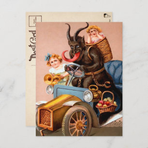 Cartão postal Vintage Drivers Krampus