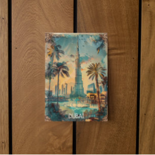 Cartão Postal Vintage Dubai Emirados Árabes Unidos Burj Khalifa