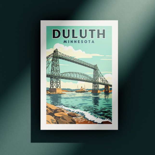 Cartão Postal Vintage Duluth Minnesota (Criador carregado)