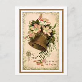 Cartão Postal Vintage e Rosas selvagens