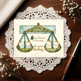 Cartão Postal Vintage Early 1900's Birthday Greeting Postcard