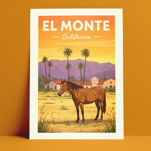 Cartão Postal Vintage El Monte California
