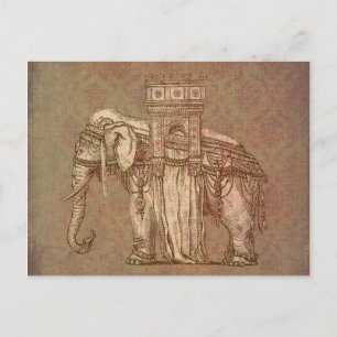 Cartão Postal Vintage Elephant Bastille
