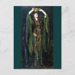 Cartão Postal Vintage Ellen Terry como Lady Macbeth