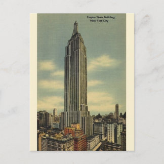 Cartão postal Vintage Empire State Building NYC
