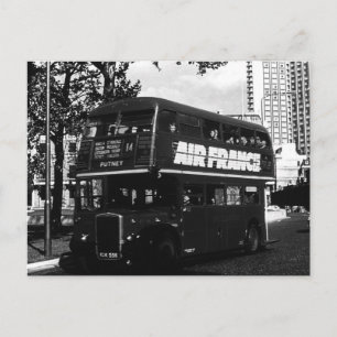 Cartão Postal Vintage England London, ônibus de dois andares