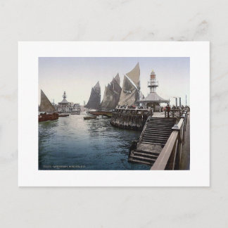 Cartão Postal Vintage    EnglandLowestoft Pier Head 1890