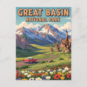 Cartão Postal Vintage Excelente Basin National Park Nevada