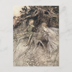 Cartão postal Vintage Faerie