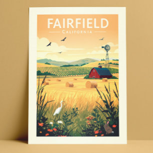Cartão Postal Vintage Fairfield California