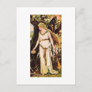Cartão Postal Vintage Fairy