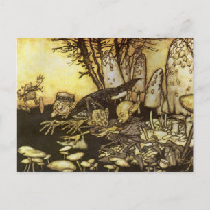 Cartão Postal Vintage Fairy Tale, Banda de Trabalho de Rackham