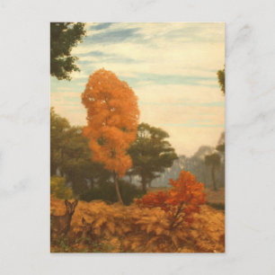 Cartão Postal Vintage Fall Painting