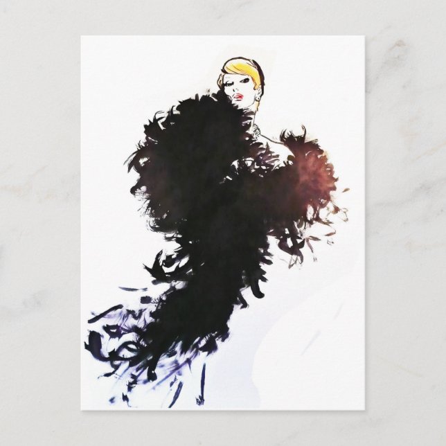 Cartão Postal Vintage Fashion (Frente)