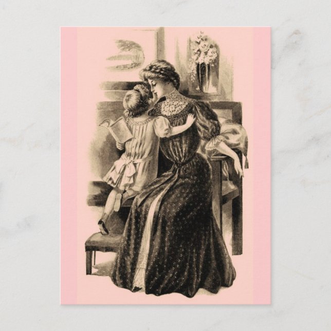 Cartão Postal Vintage Fashions 1900 (Frente)