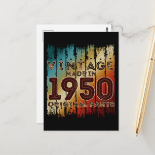 Cartão Postal Vintage Feito Em 1950 Peças Originais