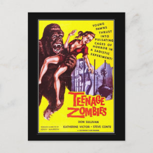 Cartão Postal Vintage filme horror -