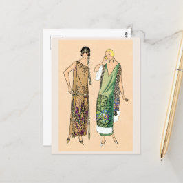 Cartão Postal Vintage flapper