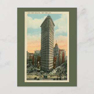 Cartão Postal Vintage Flatiron Building Nova Iorque