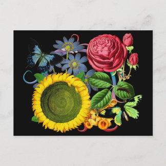 Cartão Postal Vintage Flora