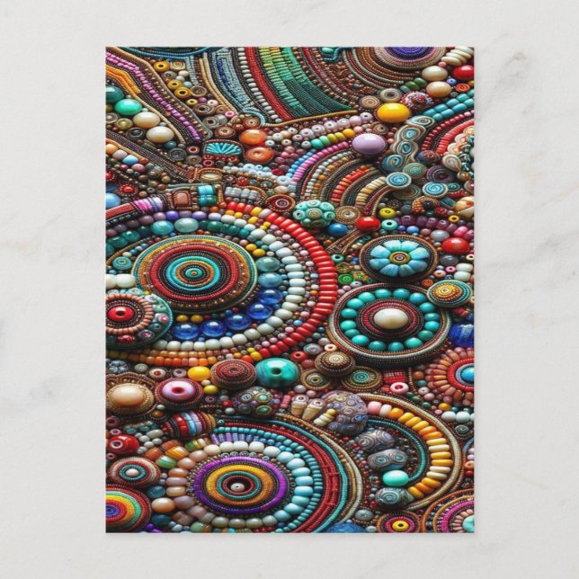 Cartão Postal vintage floral (Frente)