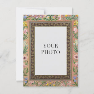 Cartão Postal Vintage Floral Design Personal
