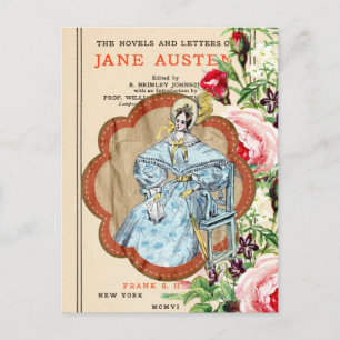 Cartão Postal Vintage Floral Jane Collage Postcard