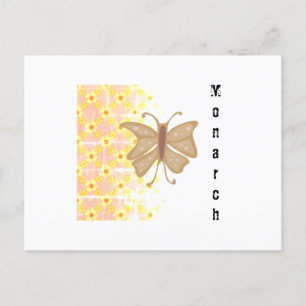 Cartão postal Vintage Floral Patterch Monarch