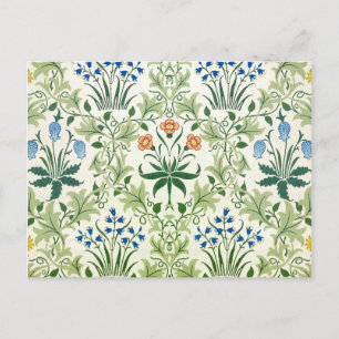 Cartão Postal Vintage Floral Pattern Fine William Morris