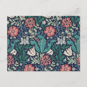 Cartão Postal Vintage Floral Pattern, William Morris