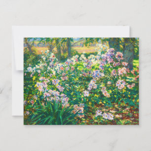 Cartão Postal Vintage Flores bonito Ilustração Windflower