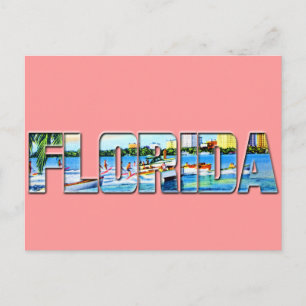Cartão Postal Vintage Florida