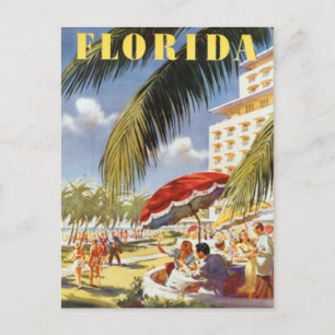 Cartão Postal Vintage Florida, EUA -