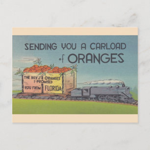 Cartão postal Vintage Florida Orange