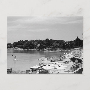 Cartão Postal Vintage France Nice Antibes the Garoupe Beach