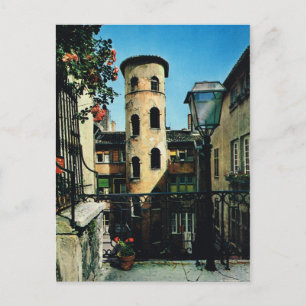 Cartão Postal Vintage France, Old Lyon, distrito dos tecelões d
