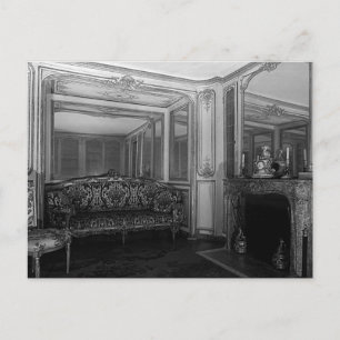 Cartão Postal Vintage France Versailles Palace quarto de Mme Bar