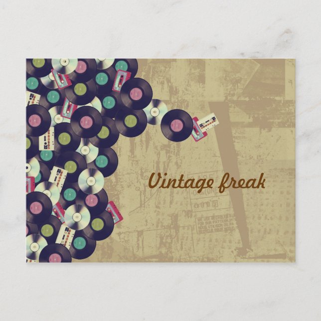 Cartão postal Vintage Freak (Frente)