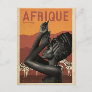 Cartão Postal Vintage French Africa viagem