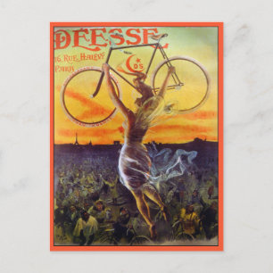 Cartão postal: Vintage French Bicycle Art