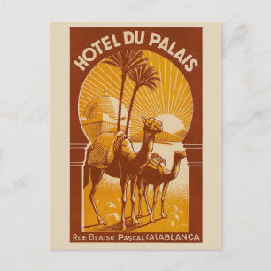 Cartão postal Vintage French Casablanca Viagem