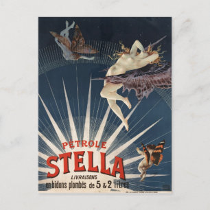 Cartão Postal Vintage French Petrole Stella (Stella Gasolina)