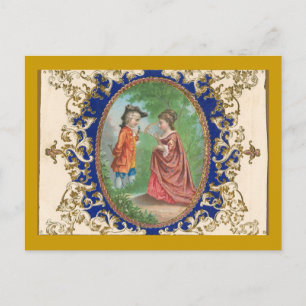 Cartão Postal Vintage French Postcard Design