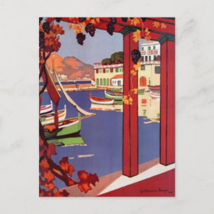 Cartão Postal Vintage French Riviera, França -