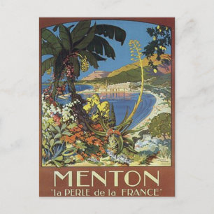 Cartão Postal Vintage French Riviera, França -