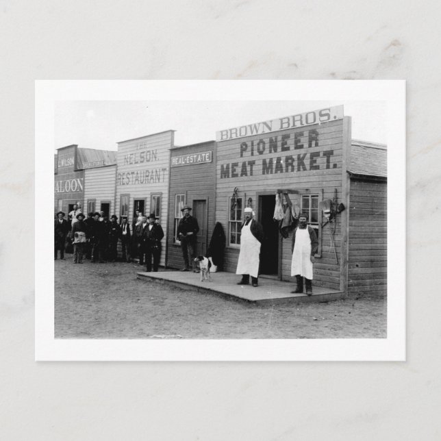 Cartão Postal Vintage Frontier Town 5 (Frente)