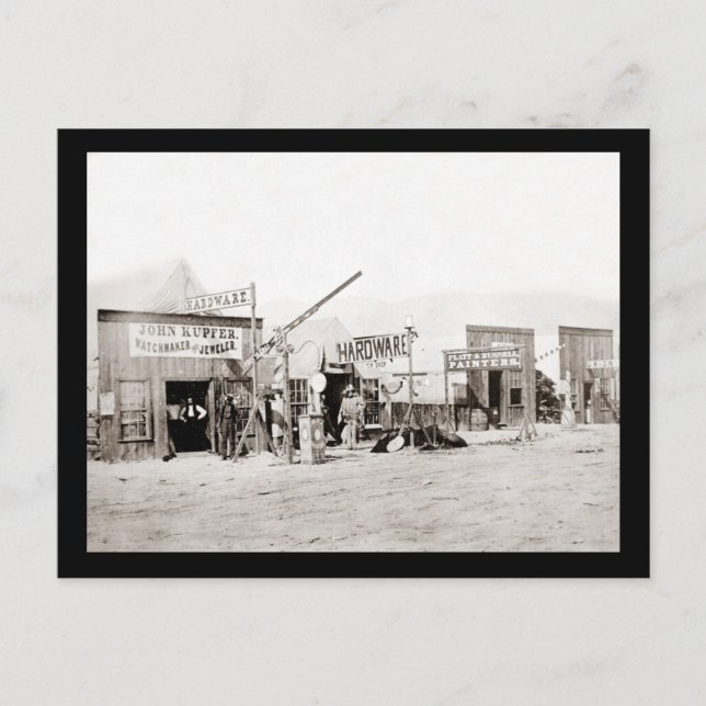 Cartão Postal Vintage Frontier Town Compra (Frente)