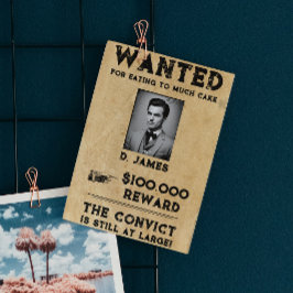 Cartão Postal Vintage Fun Convict Reward Desejado