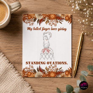 Cartão Postal Vintage Funny Sarcastic Line Art Mulher